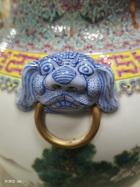 古玩陶瓷粉彩瓶真品鑒賞圖