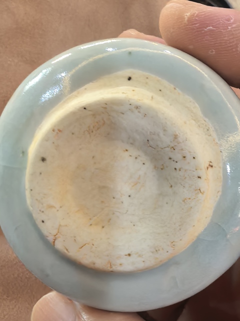 古玩陶瓷青白釉水盂真品鑒賞圖
