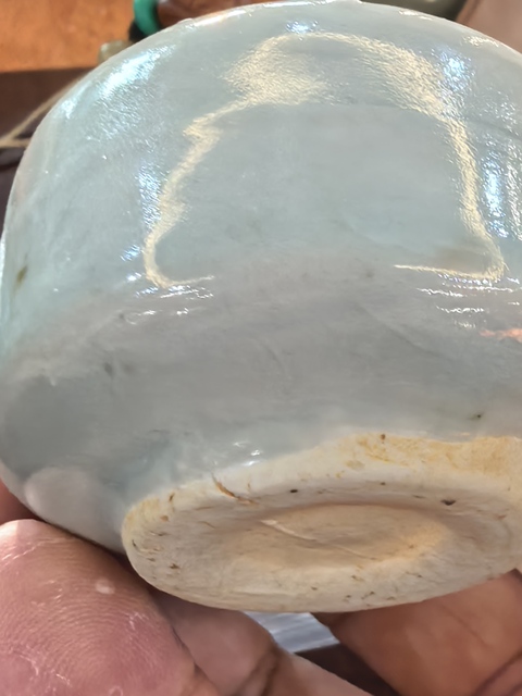古玩陶瓷青白釉水盂真品鑒賞圖