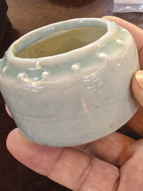 古玩陶瓷青白釉水盂真品鑒賞圖