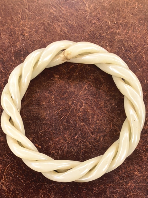 古玩玉器絞絲環(huán)真品鑒賞圖