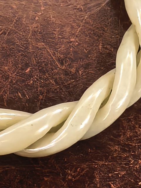 古玩玉器絞絲環(huán)真品鑒賞圖
