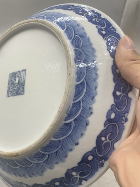 古玩陶瓷青花盤真品鑒賞圖