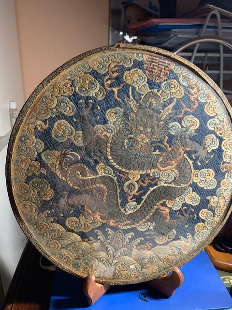 古玩雜項刺繡真品鑒賞圖