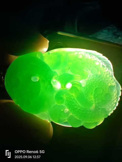古玩玉器獸墜真品鑒賞圖