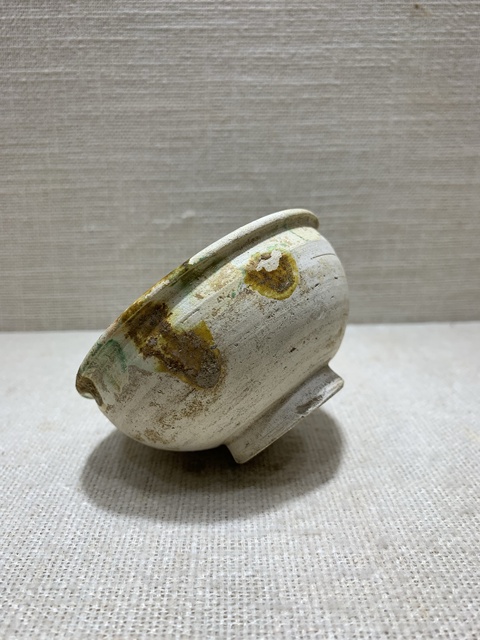 古玩陶瓷鞏縣窯三彩杯真品鑒賞圖