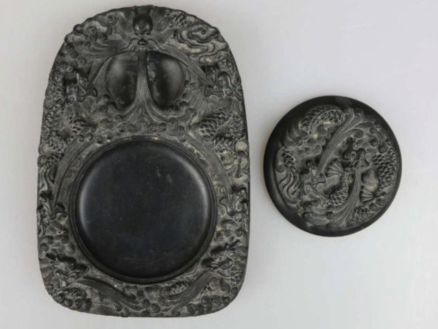 古玩雜項(xiàng)澄泥硯真品鑒賞圖
