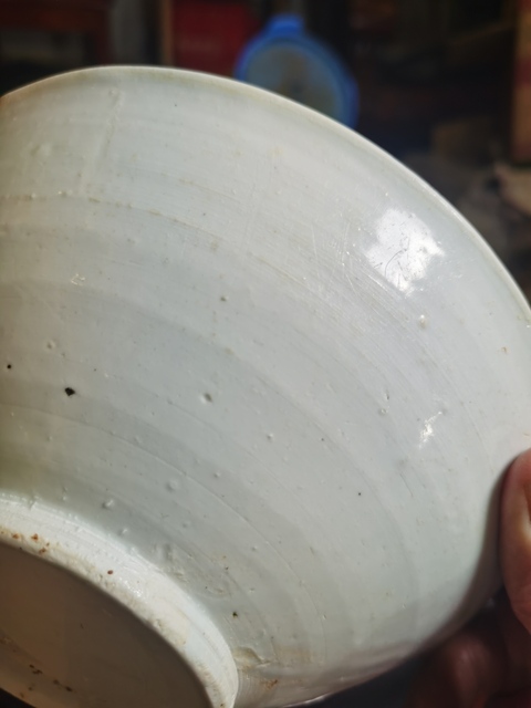 古玩陶瓷青白釉大碗真品鑒賞圖