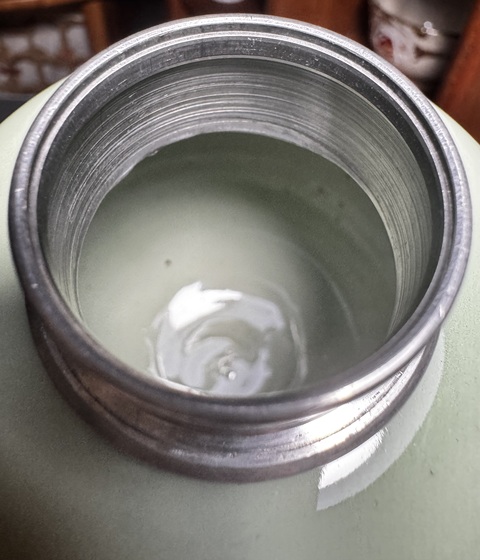 古玩陶瓷豆青釉罐真品鑒賞圖
