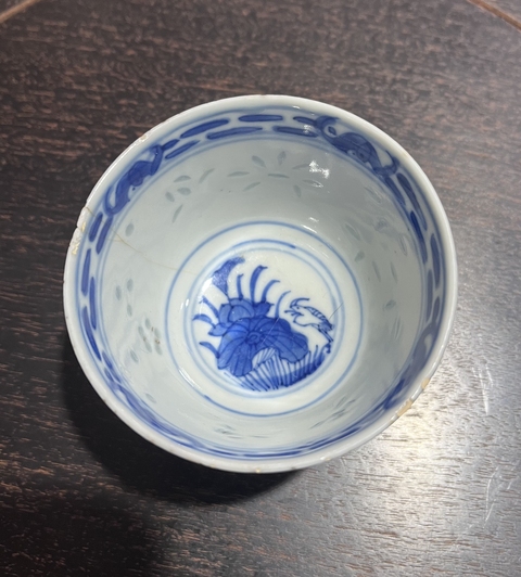 古玩陶瓷一路連科玲瓏瓷青花杯真品鑒賞圖