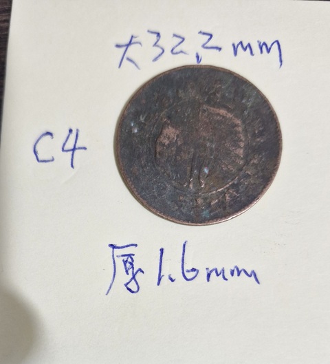 古玩錢幣湖南雙旗二十文真品鑒賞圖