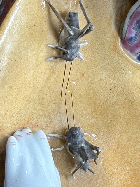 古玩陶瓷嬰戲粉彩塑像真品鑒賞圖