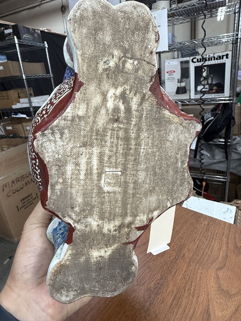 古玩陶瓷嬰戲粉彩塑像真品鑒賞圖