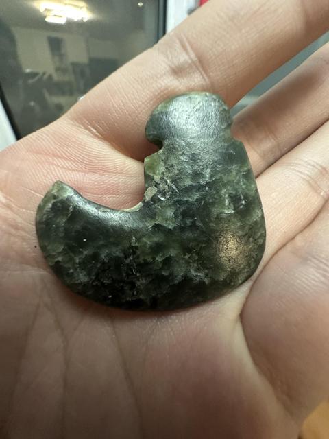 古玩玉器河磨玉雕“匕形器”真品鑒賞圖