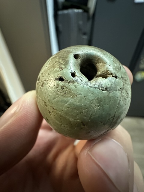 古玩玉器地方玉珠真品鑒賞圖