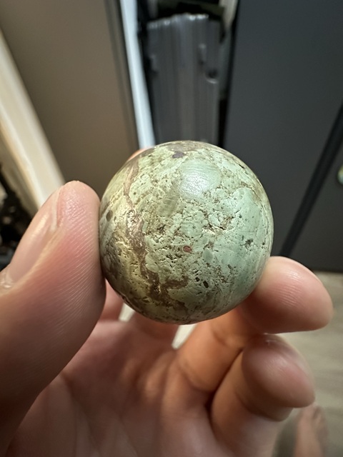 古玩玉器地方玉珠真品鑒賞圖
