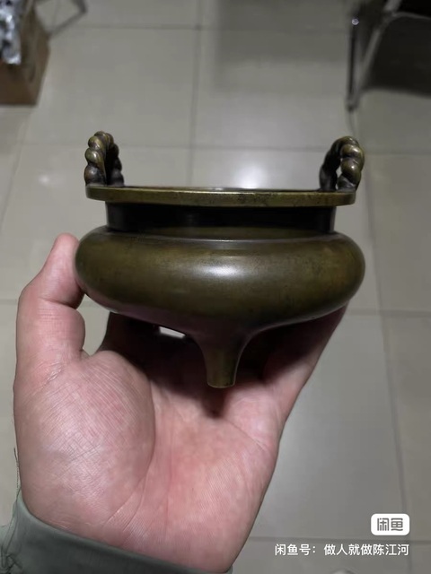 古玩銅器爐子真品鑒賞圖