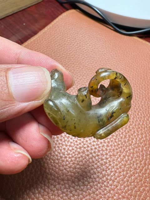 古玩玉器玉犬真品鑒賞圖
