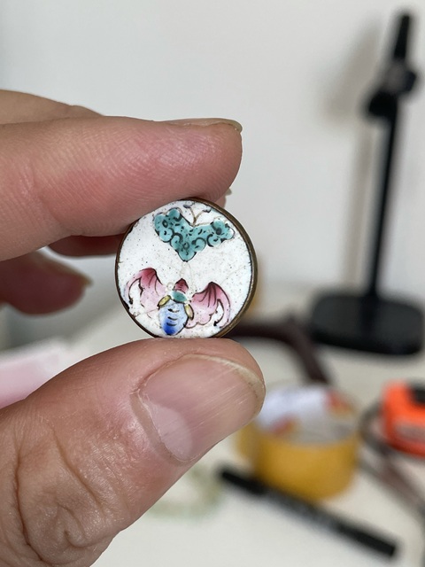 古玩陶瓷洪福齊天扣子真品鑒賞圖