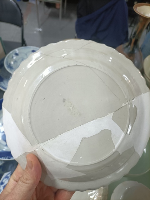 古玩陶瓷定窯盤真品鑒賞圖
