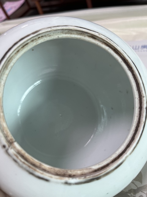 古玩陶瓷粉彩鶴鹿同春茶壺真品鑒賞圖