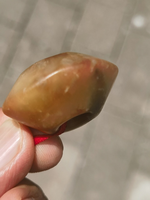 古玩玉器仿古玉蝶型珠真品鑒賞圖