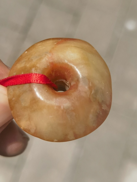 古玩玉器仿古玉蝶型珠真品鑒賞圖