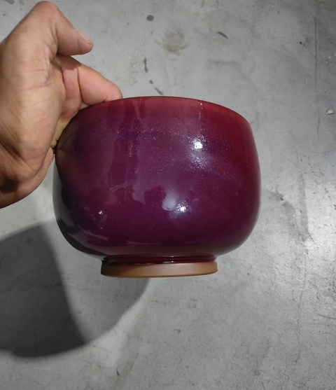古玩陶瓷窯變釉缽真品鑒賞圖
