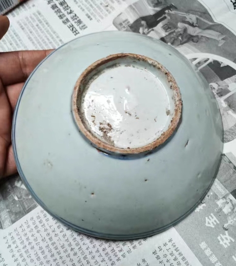 古玩陶瓷青花雨香齋款茶碗真品鑒賞圖