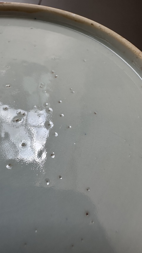 古玩陶瓷青花山水人物花口盤真品鑒賞圖