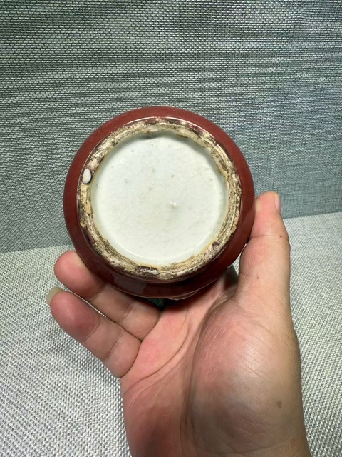 古玩陶瓷雙鋪首圈足缽式香爐真品鑒賞圖