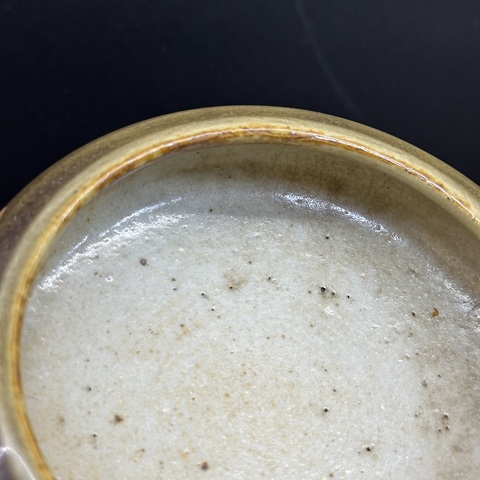 古玩陶瓷豇豆紅釉鏜鑼洗真品鑒賞圖