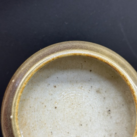 古玩陶瓷豇豆紅釉鏜鑼洗真品鑒賞圖
