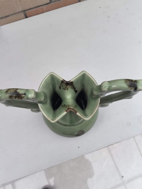 古玩陶瓷青釉雙龍瓶拍賣，當前價格0元