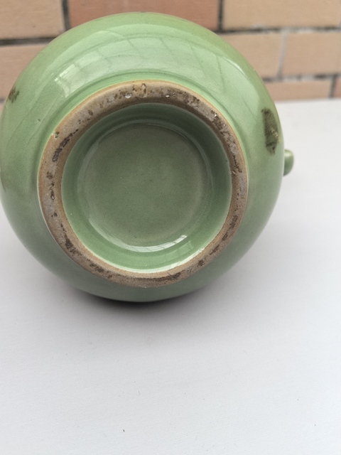 古玩陶瓷青釉雙龍瓶拍賣，當前價格0元