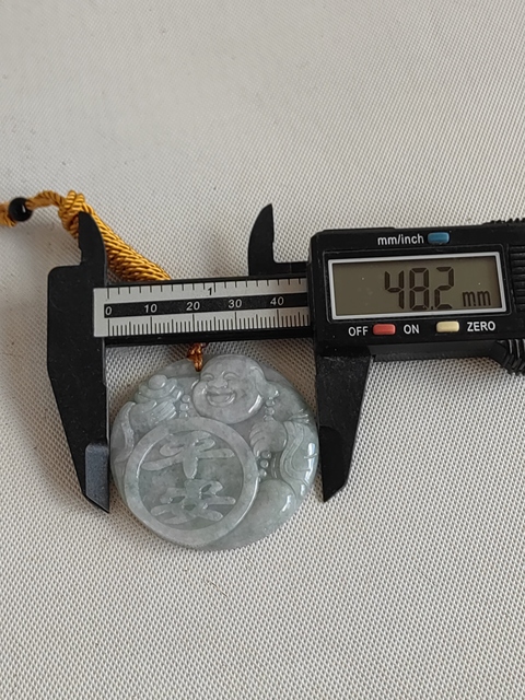 古玩玉器翡翠雕“彌勒佛”掛件拍賣,當前價格260元