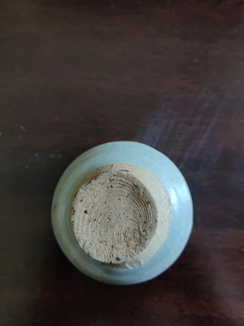 古玩陶瓷龍泉雙耳水盂真品鑒賞圖
