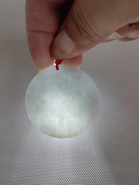 古玩玉器翡翠雕“文殊菩薩牌”拍賣,當前價格260元