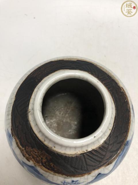 古玩陶瓷清晚·哥釉青花山水人物紋罐拍賣,當(dāng)前價(jià)格1388元