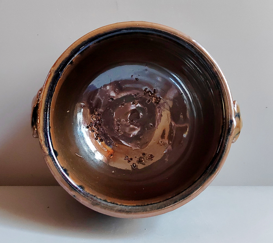 古玩陶瓷黑褐釉四系罐真品鑒賞圖
