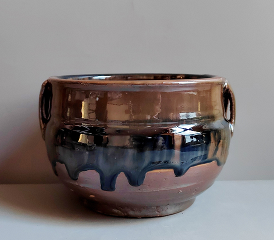 古玩陶瓷黑褐釉四系罐真品鑒賞圖