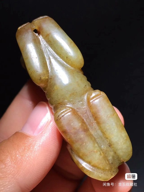 古玩玉器仿古做舊玉犬型件真品鑒賞圖