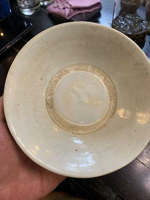 古玩陶瓷青白釉出筋盤真品鑒賞圖