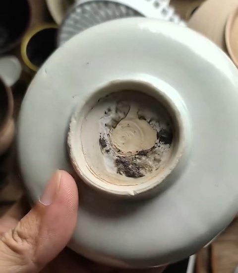 古玩陶瓷影青釉刻花紋水洗真品鑒賞圖