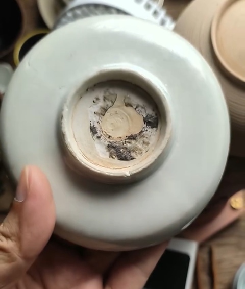 古玩陶瓷影青釉刻花紋水洗真品鑒賞圖