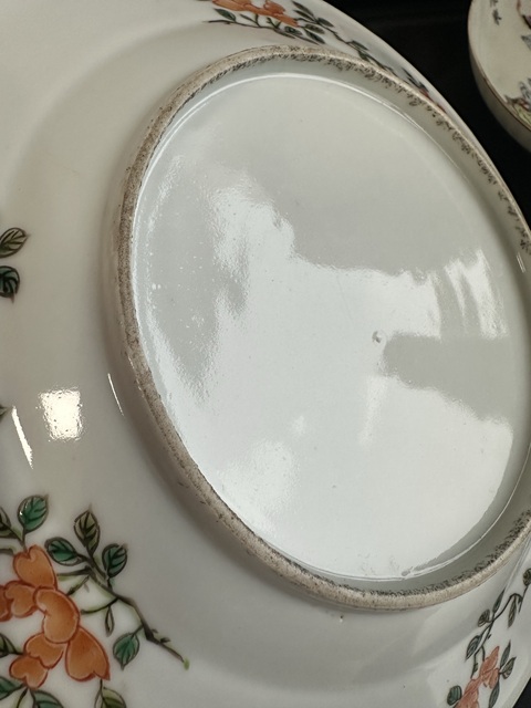古玩陶瓷清末民國五彩盤真品鑒賞圖
