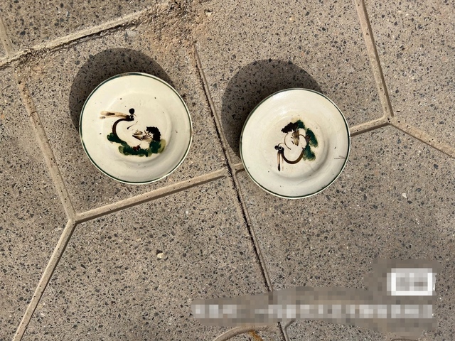 古玩陶瓷民國磁州窯鶴紋盤真品鑒賞圖