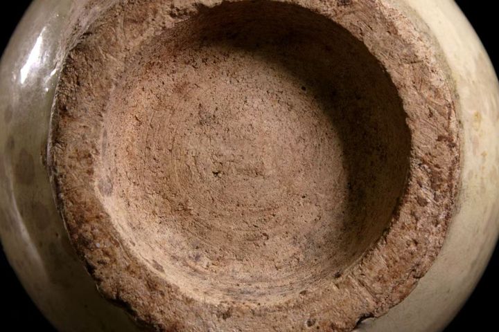 古玩陶瓷白釉皮囊壺真品鑒賞圖