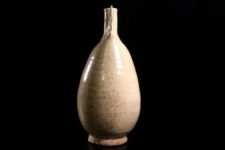 古玩陶瓷白釉皮囊壺真品鑒賞圖