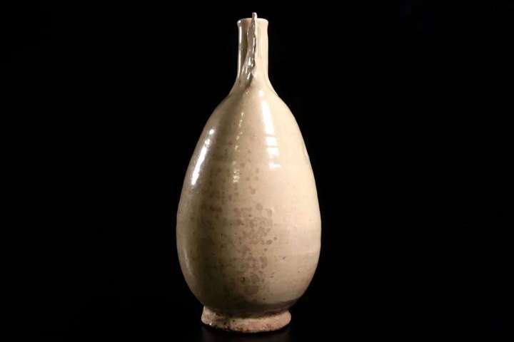 古玩陶瓷白釉皮囊壺真品鑒賞圖